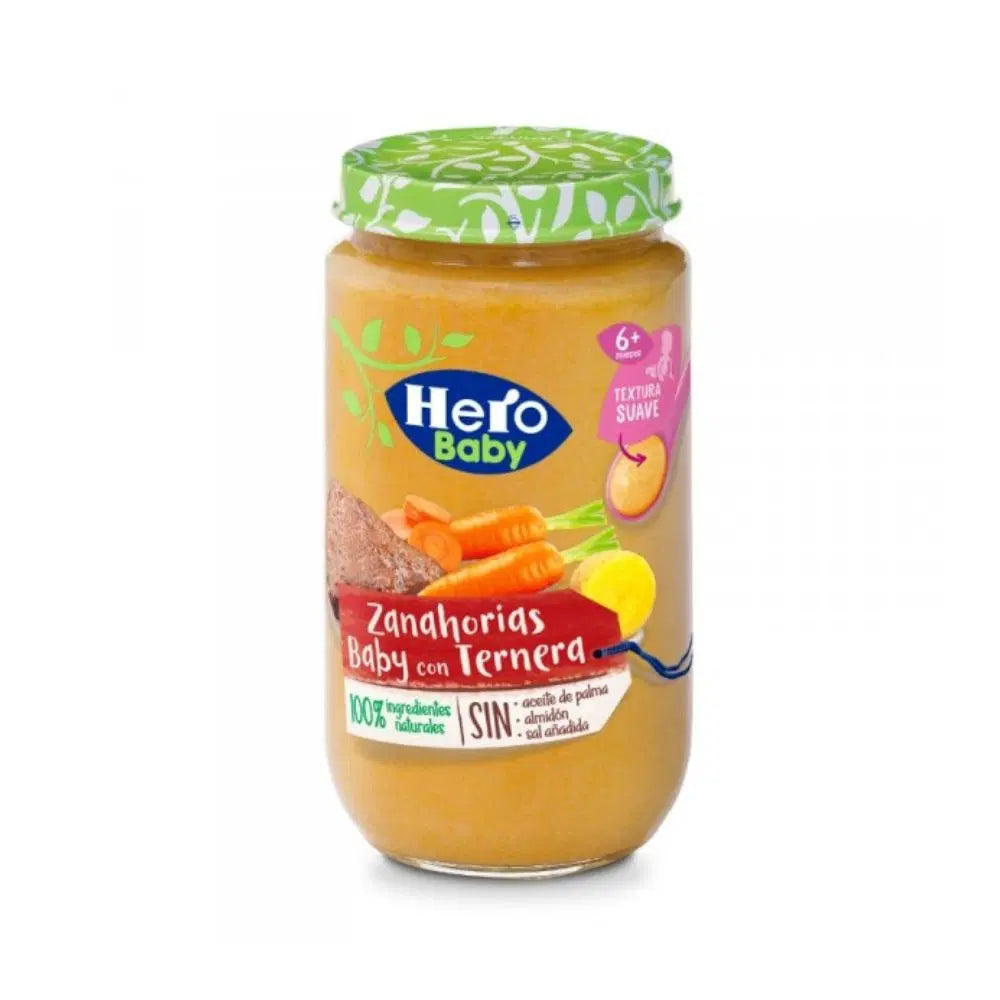 HERO TARRITO ZANAHORIAS TERNERA 235G