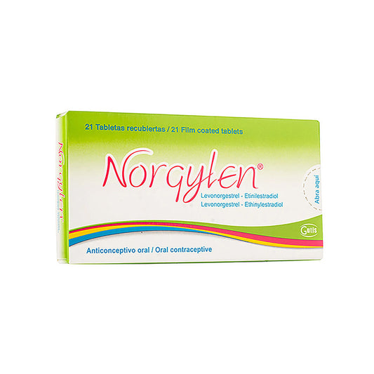 NORGYLEN GRAG. X21 (ETINILESTRADIOL/LEVONORGEST)