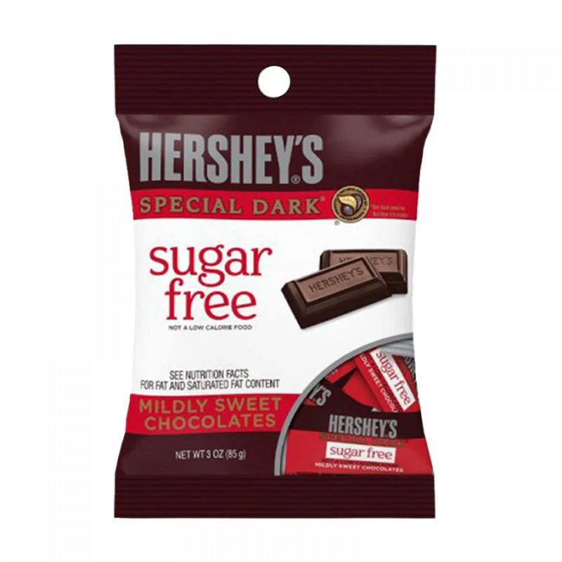 HERSHEYS SUGAR FREE DARK CHOCOLATE 3.3OZ