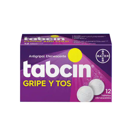 TABCIN GRIPE Y TOS EFERV  X 12 (MORADO)