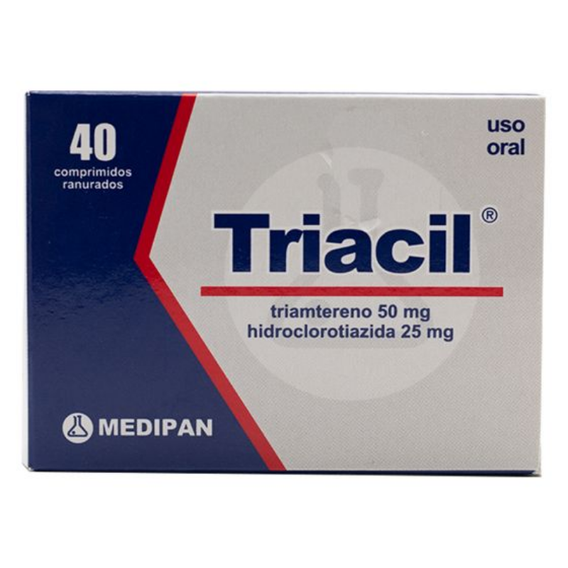 TRIACIL 50+25MG X 40 TRIAMTERENO+HIDROCLOROTIAZIDA TAB